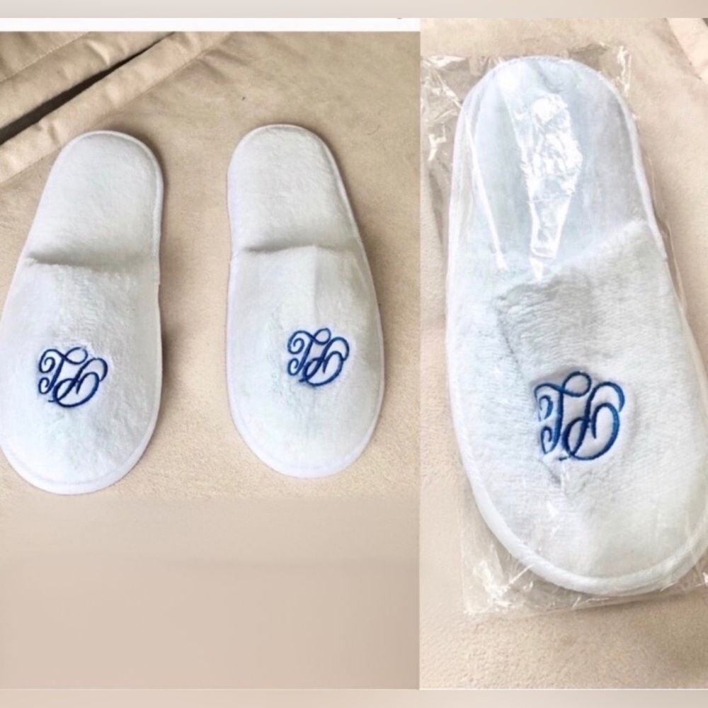 New Princess Cruise Line Monogram Terry Slippers